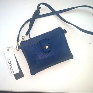 Isabelle navy crossbody with phone side pocket NWT